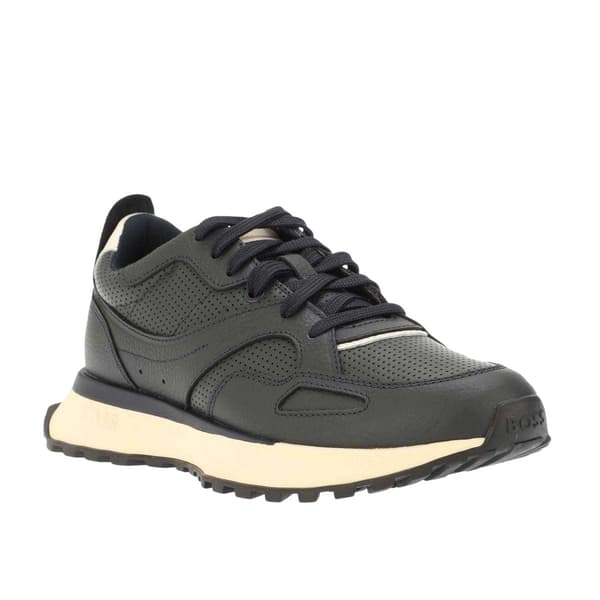 Boss Mens Jonah Run Leather Trainers