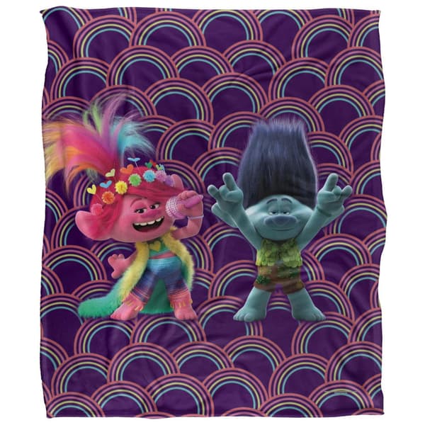 Trolls Cheer Up Silky Soft Touch Blanket