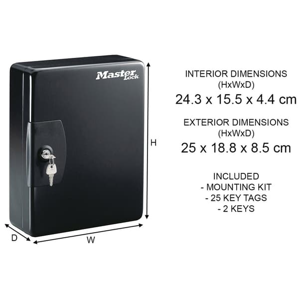 Master Lock Nøgleopbevaringsboks til 25 nøgler