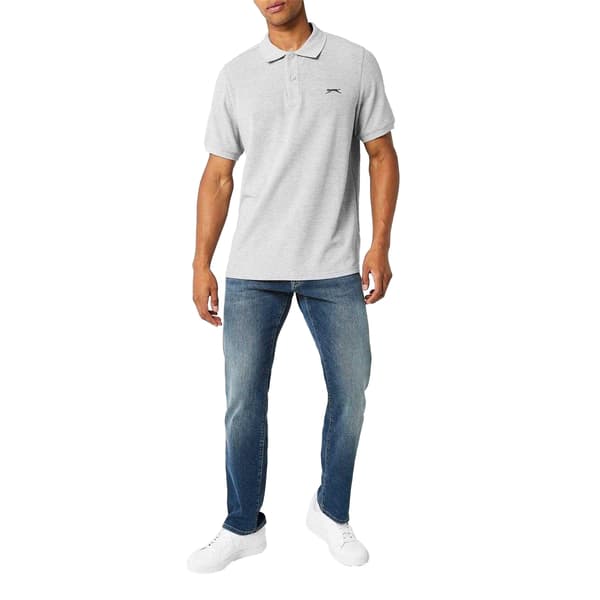 Slazenger Herr Broderad Logotyp Pikétröja