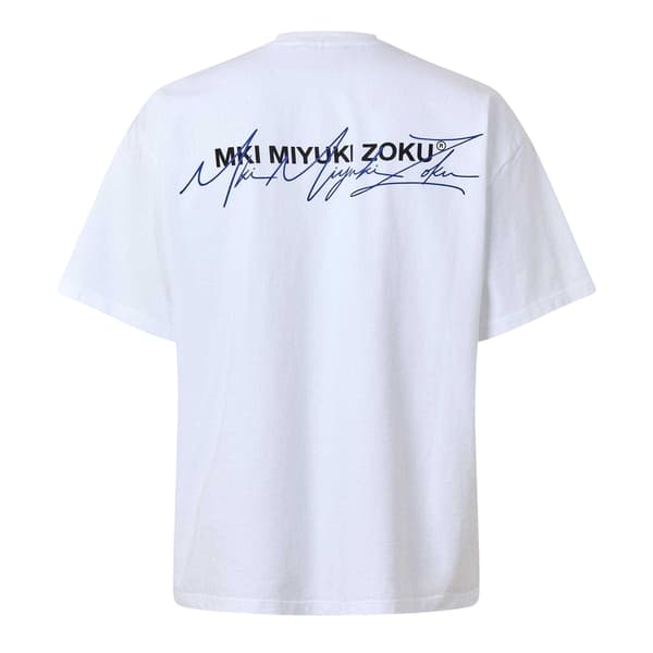 MKI MIYUKI ZOKU Miesten Script Oversized T-paita