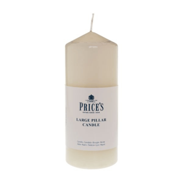 Prices Pillar Candle Ivory 6