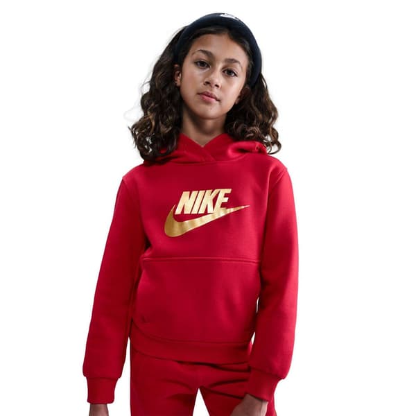 Nike Childrens/Kids Text Logo Pullover Hoodie