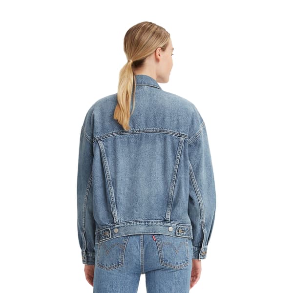 Levis Dam/Kvinnor Bröstficka Jeansjacka