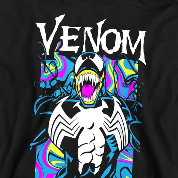 Marvel Barn/Kids Venom Marbled Pull Over Hoodie