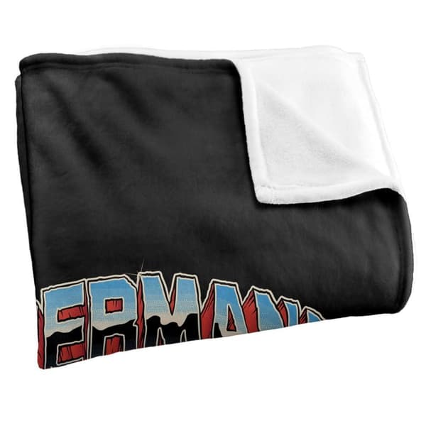 Superman Rock Band Chain Break Soft Touch Blanket