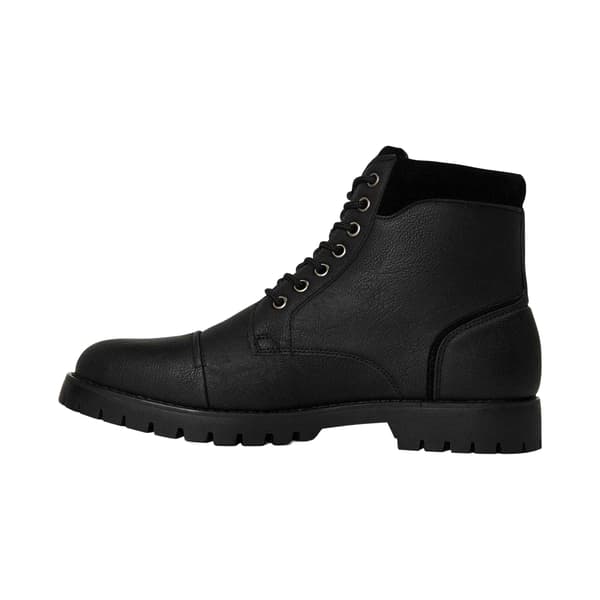 Original Penguin Mens Plain Leather Combat Boots