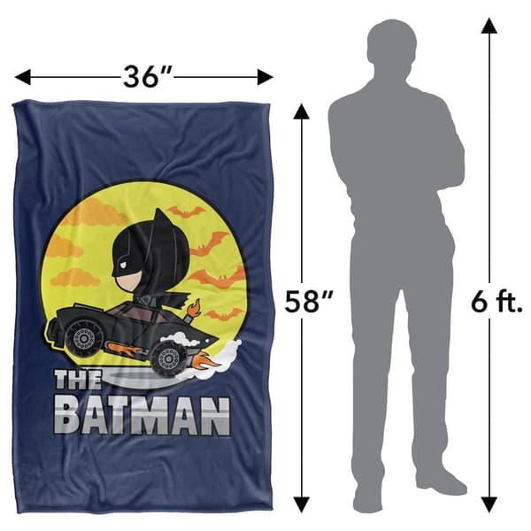 The Batman 2022 Batmobile Soft Touch Blanket