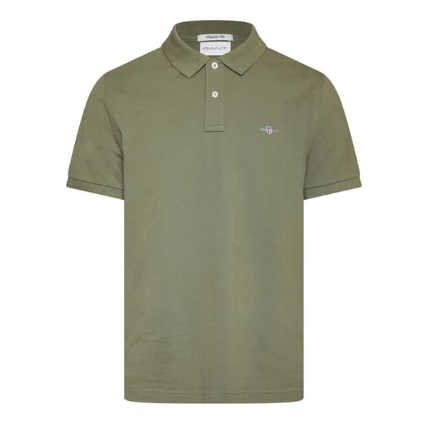 Gant Herr Klassisk Kortärmad Pikétröja Regular Fit