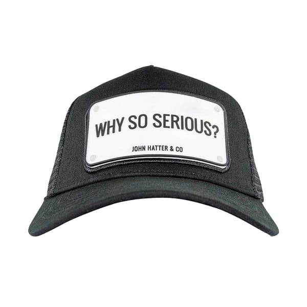 John Hatter Mens Why So Serious? Snapback Cap