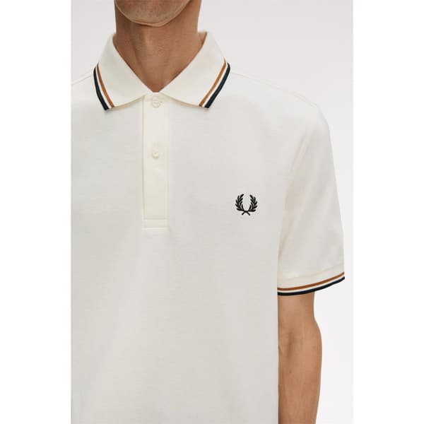 Fred Perry Pikétröja med dubbla ränder för män
