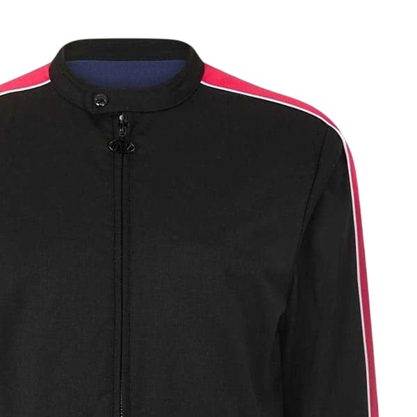 Diesel Mens Contrast Panel Long-Sleeved Biker Jacket