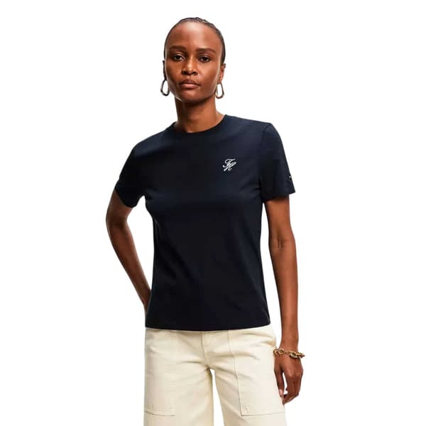 Tommy Hilfiger Naisten Script Logo T-paita