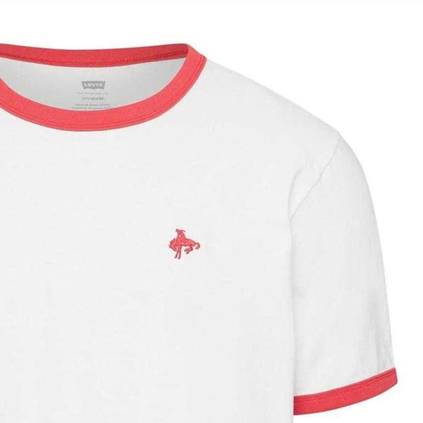 Levis Herr Broderad Logotyp Ringer T-shirt