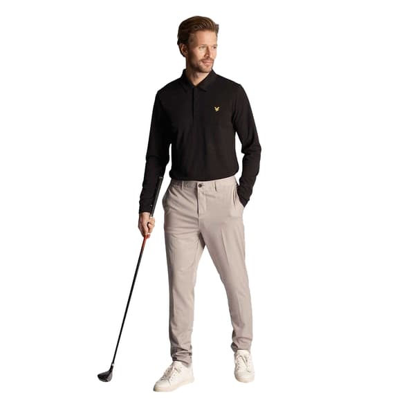 Lyle & Scott Herrars Långärmad Pikétröja Regular Fit