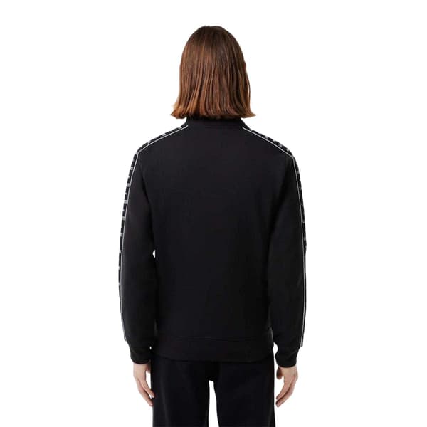 Lacoste Mens Stripe Full Zip Sweatshirt