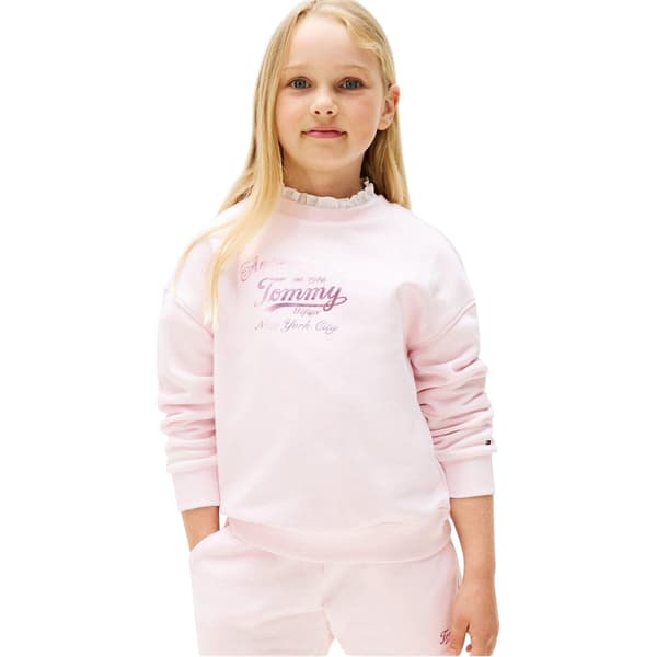 Tommy Hilfiger Barn/Kids Script Crew Neck Sweatshirt