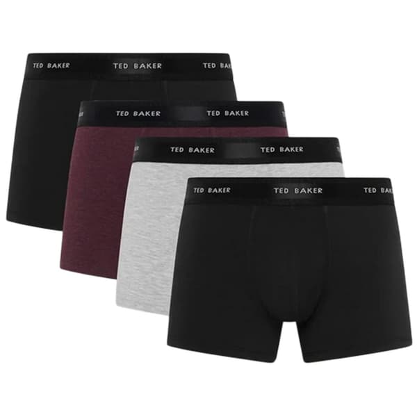 Ted Baker Herr Enfärgade Boxershorts (4-pack)