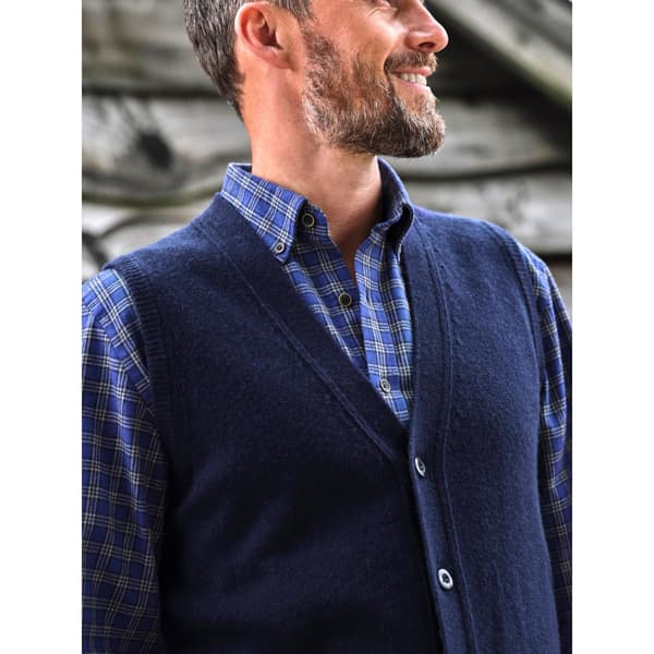 WoolOvers Mens Lambswool Waistcoat