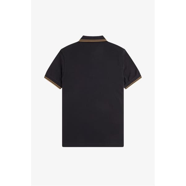 Fred Perry Pikétröja med dubbla ränder för män