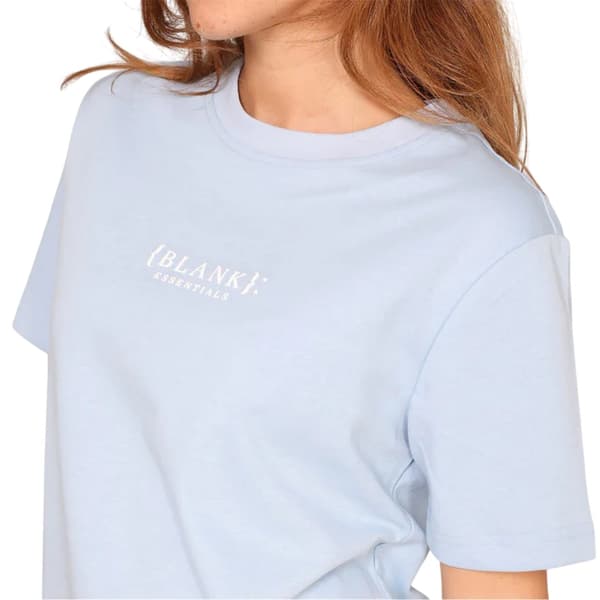 Blank Essentials T-shirt med logotyp för damer