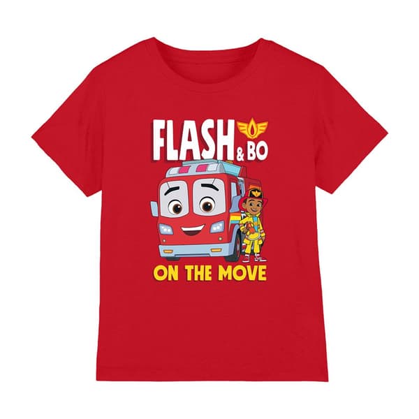 Firebuds Childrens/Kids Flash Fire Engine T-Shirt