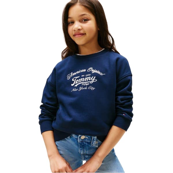 Tommy Hilfiger Childrens/Kids Script Crew Neck Sweatshirt