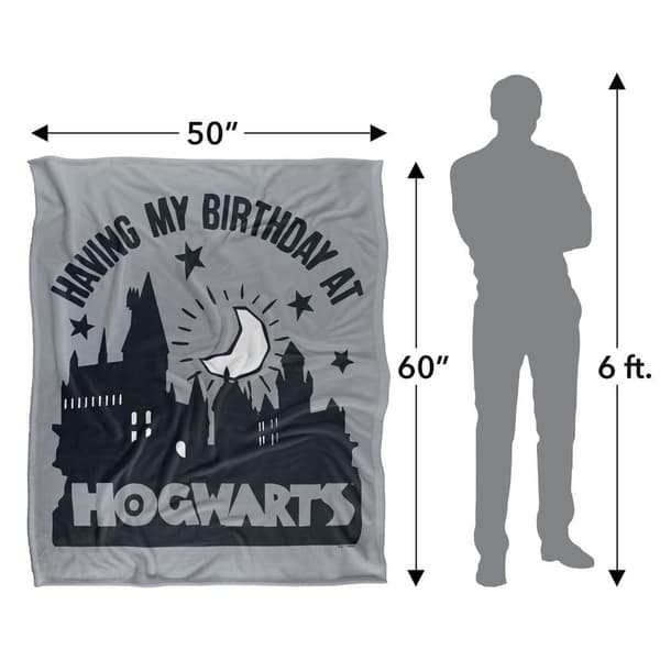 Harry Potter Having My Birthday At Hogwarts Blanket