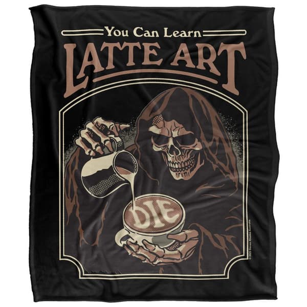Steven Rhodes Latte Art Soft Touch Blanket