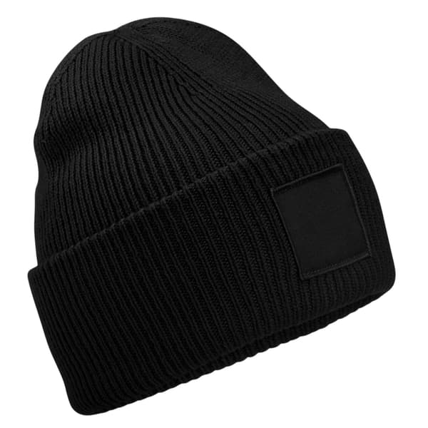 Beechfield Unisex Vuxen Tonal Patch Ribbad Mössa