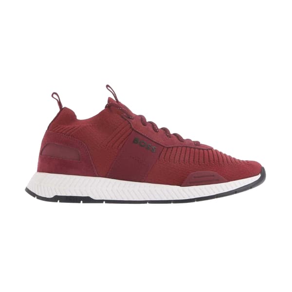 Boss Mens Titanium Knitted Trainers