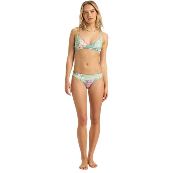 Roxy Womens/Ladies Floral Pattern Triangle Cups Bikini Top Set