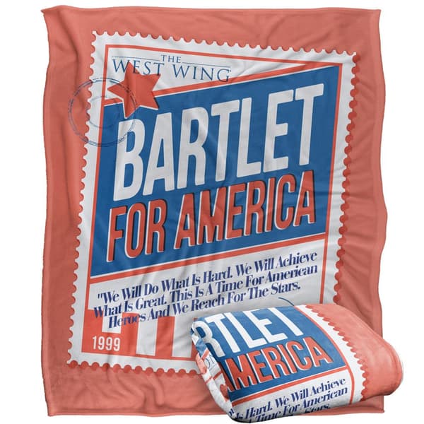 West Wing Bartlet For America Silky Supersoft Blanket