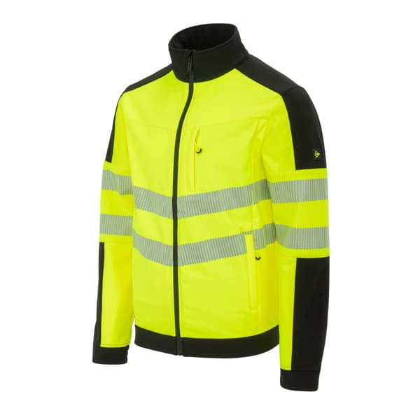 Dunlop Mens Hi-Vis Soft Shell Jacket
