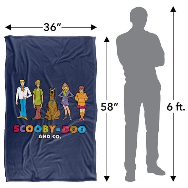 Scooby Doo And Co Lineup Soft Touch Blanket