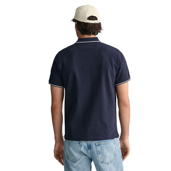 Gant Pikétröja med broderad logotyp för män