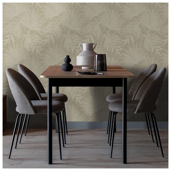 Holden Décor Grasscloth Leaf Textured Wallpaper