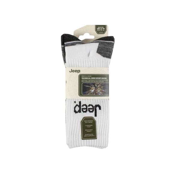 Jeep Crewstrumpor för män (4-pack)