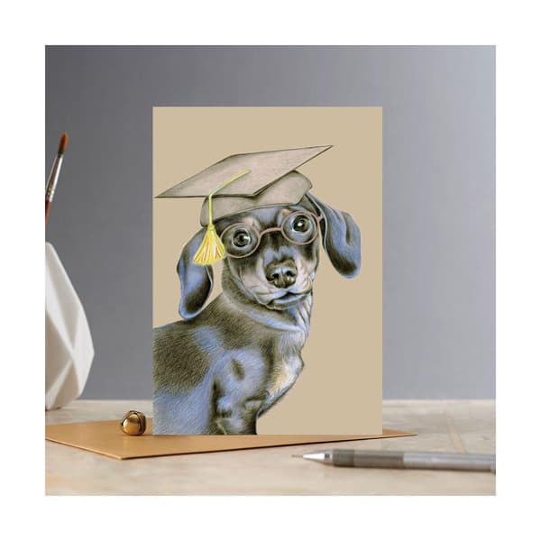 Deckled Edge Clever Sausage Greetings Card