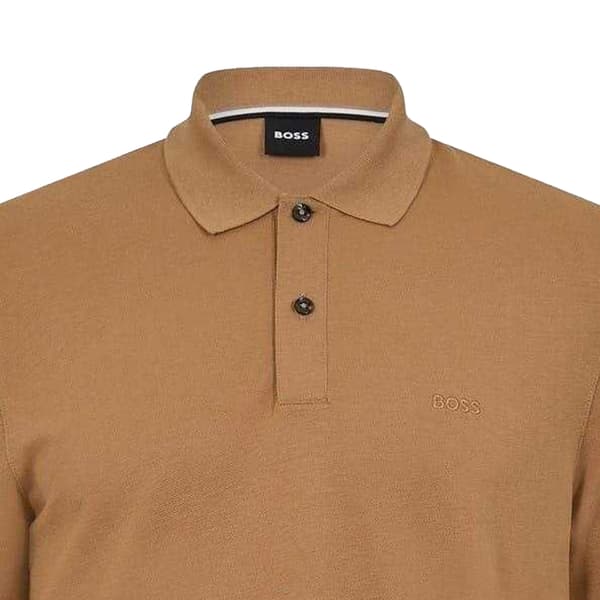 Boss Herr Pallas Pikétröja i Bomull med Broderad Logotyp