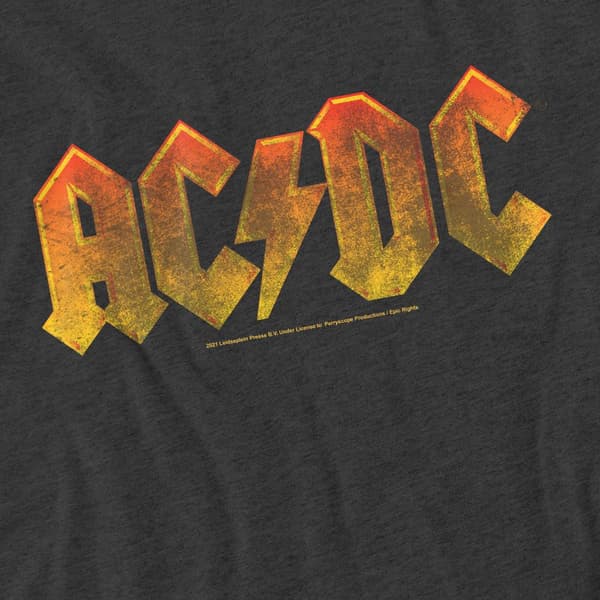 AC/DC Unisex T-shirt med gradient-logo til voksne