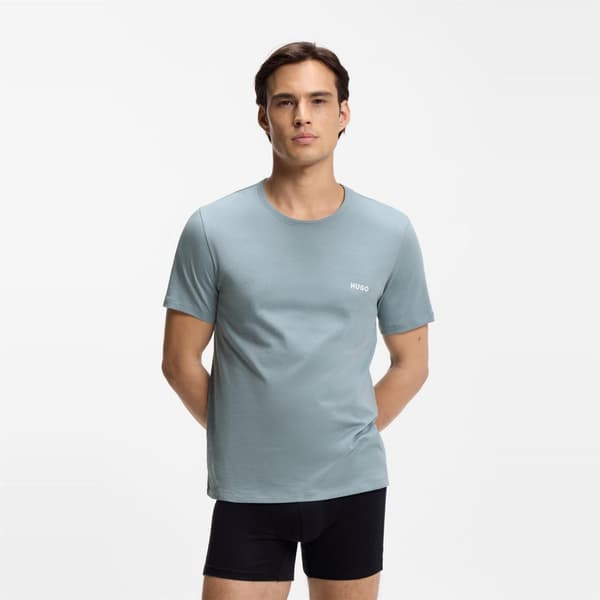 Hugo Pyjamastopp för män, enfärgad (3-pack)