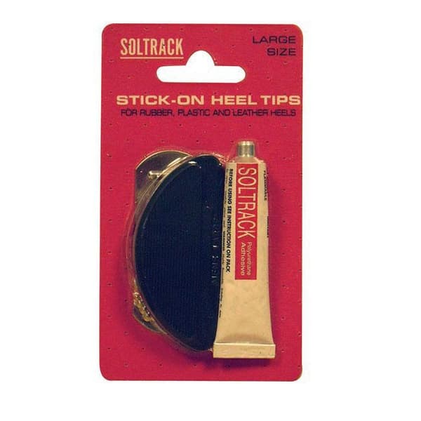 Soltrack Stick-On Heel Tips Black Large