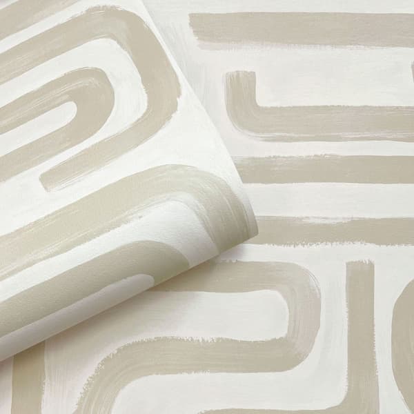 Holden Décor Geometric Brushed Wallpaper