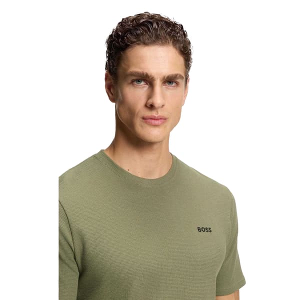 Boss Mens Waffle Knit Structured Pyjama Top
