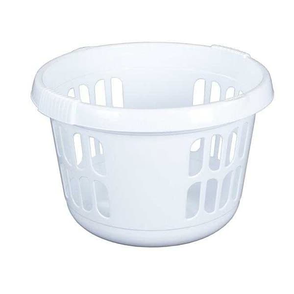 Wham Round Laundry Basket Ice White 50L