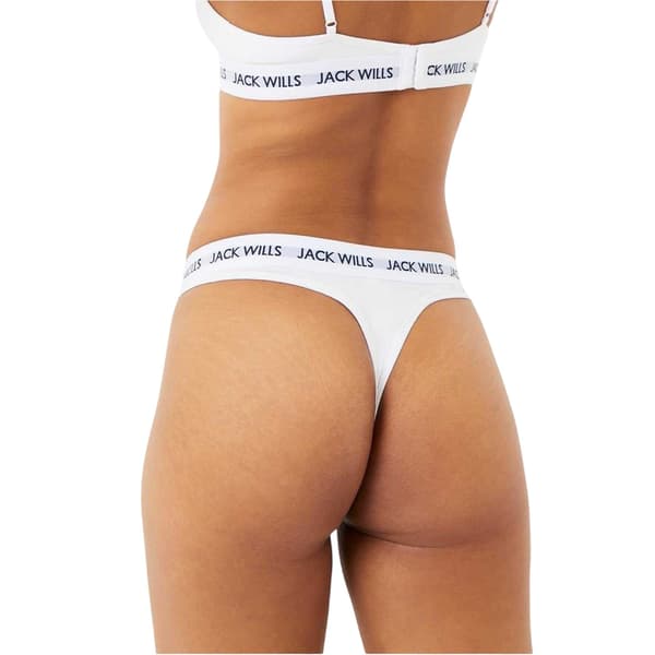 Jack Wills Naisten Deptford Logo Stringit (3 kpl pakkaus)