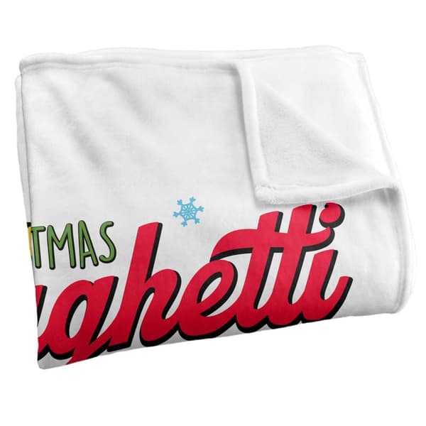 Elf Spaghetti Soft Touch Christmas Blanket