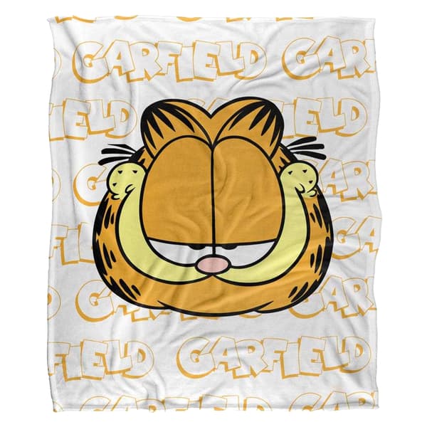 Garfield Silky Sketch Name Repeat Supersoft Filt