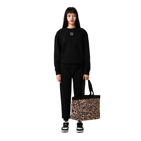 Hugo Dam/Dam Rhinestone Logo Regular Sweatshirt